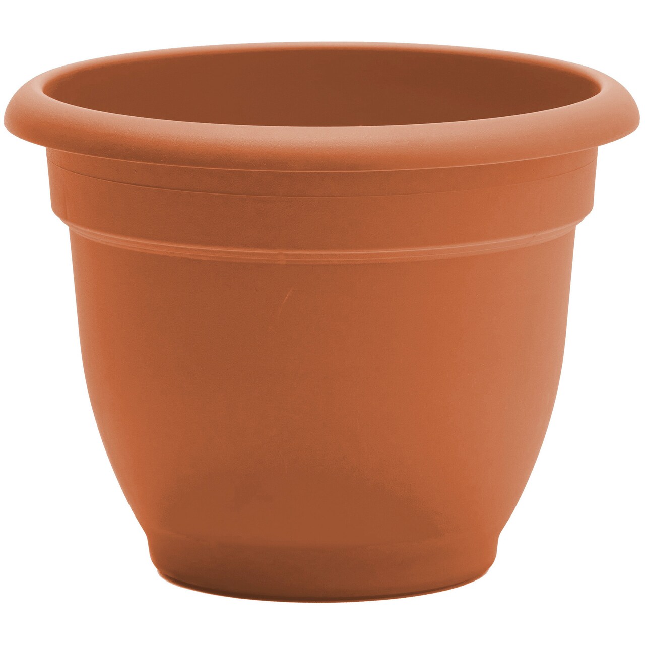 Bloem Ariana Pot Planter: 12" - Terra Cotta - Durable Resin Pot, For Indoor and Outdoor Use, Gardening, Self Watering Disk Included, 3 Gallon Capacity